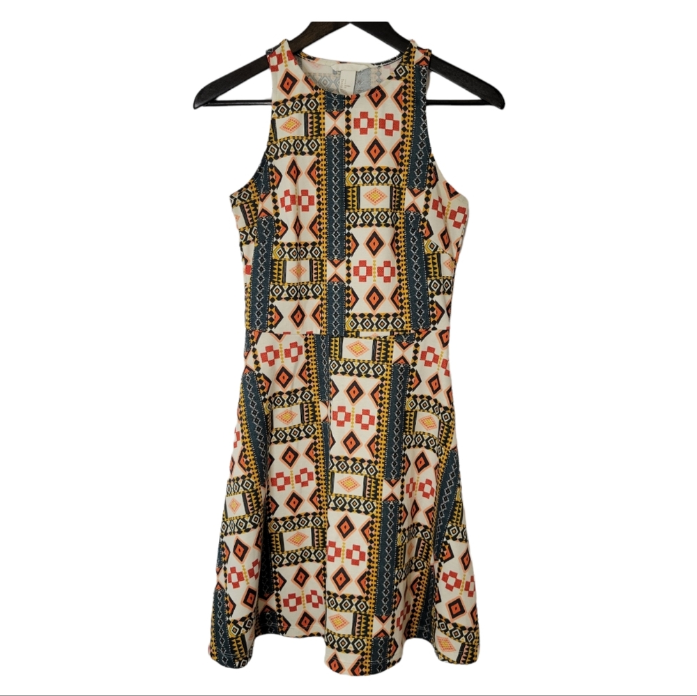 H&M women's boho Aztec print sun dress